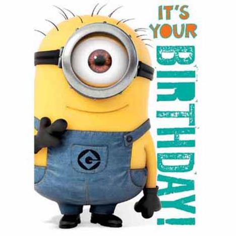 Minions Birthday Sound Card £4.99